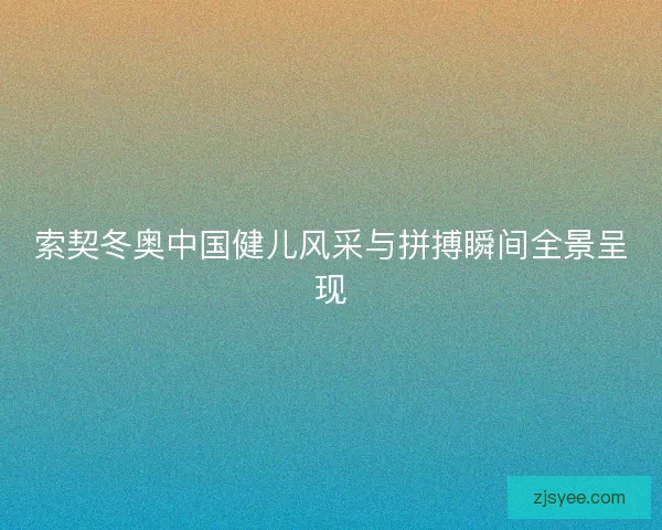 索契冬奥中国健儿风采与拼搏瞬间全景呈现
